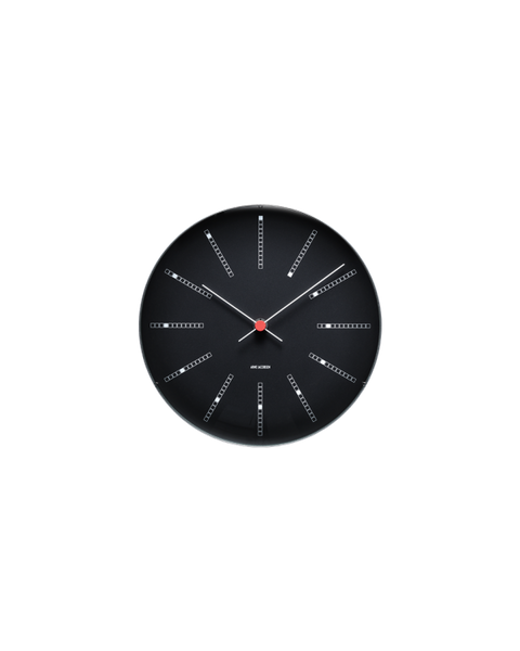 Wall Clock Black Bankers 21 cm - ROSENDAHL