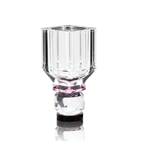 Utah Vase clear/rose/black - REFLECTIONS COPENHAGEN