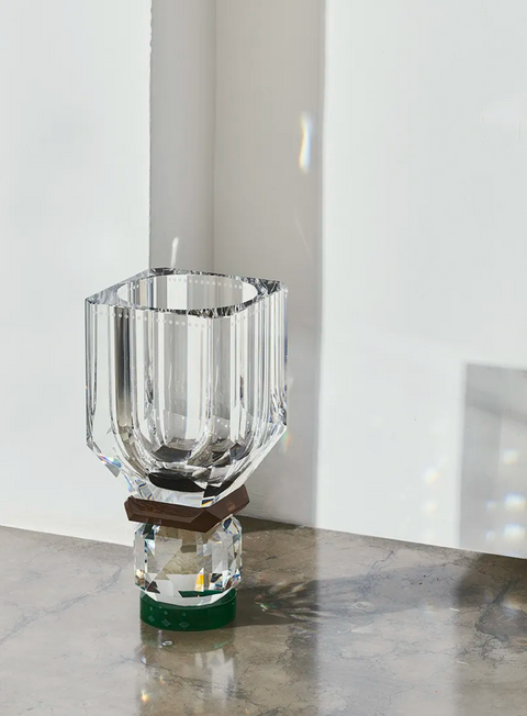 Utah Vase clear/brown/green - REFLECTIONS COPENHAGEN