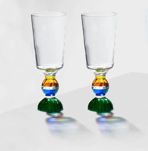 Ascot Tall Crystal Glasses - REFLECTIONS COPENHAGEN