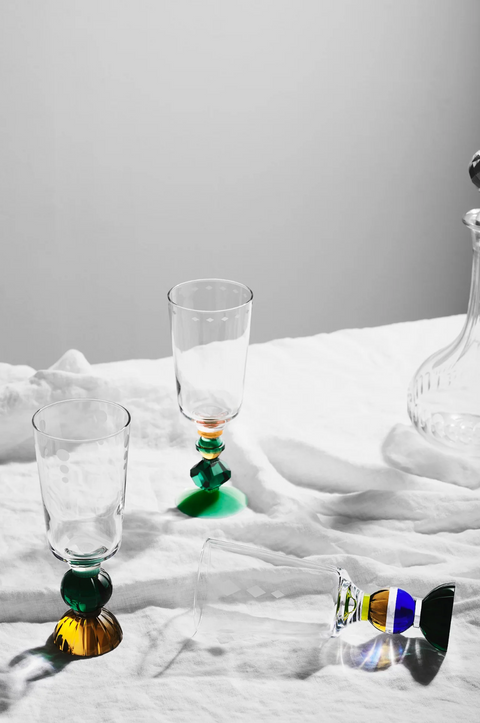 Ascot Tall Crystal Glasses - REFLECTIONS COPENHAGEN