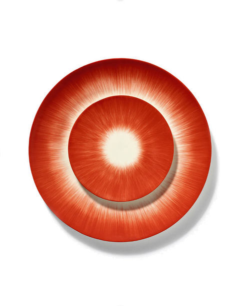 Dé Tableware Dessert plate White/Red - SERAX