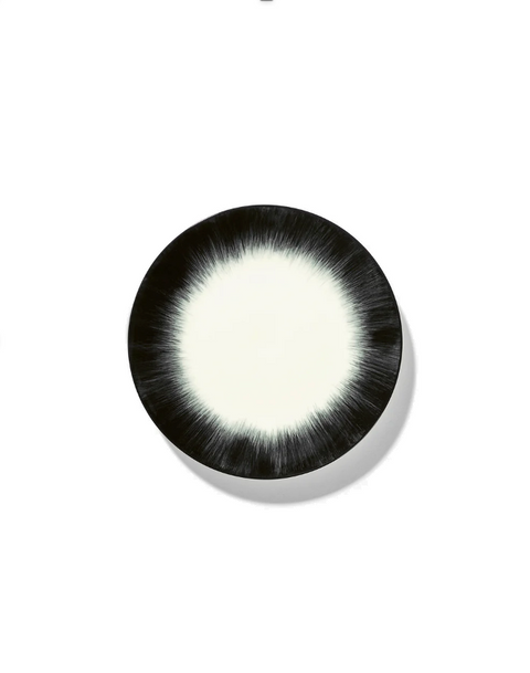 Dé Tableware Breakfast plate White/Black - SERAX