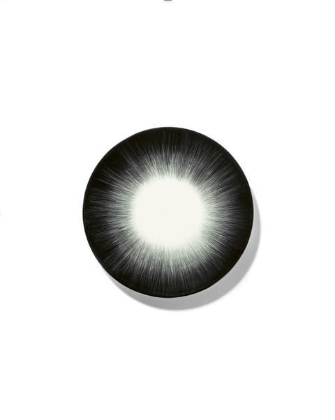 Dé Tableware Breakfast plate White/Black - SERAX