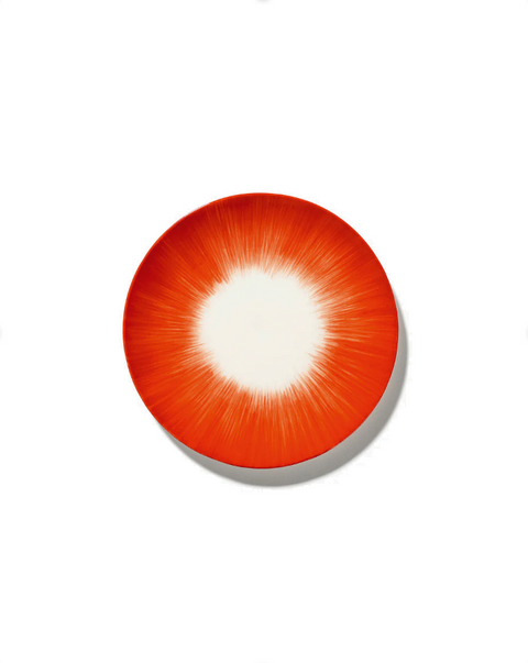 Dé Tableware Breakfast plate White/Red - SERAX