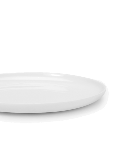 Base Dinnerware Dessert plate low white Base - SERAX