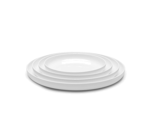 Base Dinnerware Starter plate high white Base - SERAX