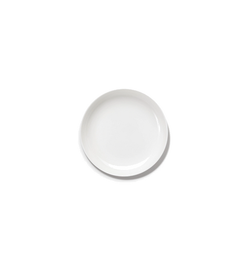 Base Dinnerware Dessert plate high white Base - SERAX