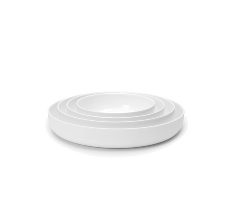 Base Dinnerware Deep plate S white Base - SERAX