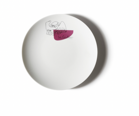 Service Prunier Le Corbusier Dessert Plate 2pc - CASSINA