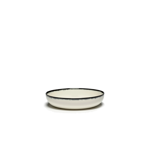 Dé Tableware Deep plate M white/black variation A - SERAX