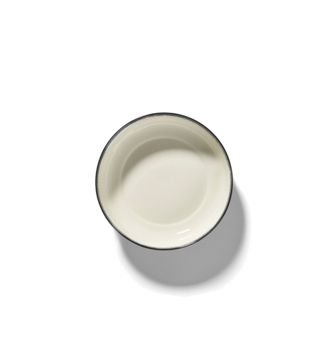 Dé Tableware Deep plate M white/black variation A - SERAX