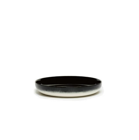 Dé Tableware Deep plate L white/black variation B - SERAX