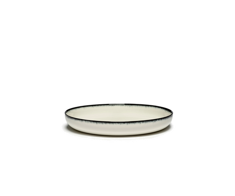 Dé Tableware Deep plate XL white/black variation A - SERAX