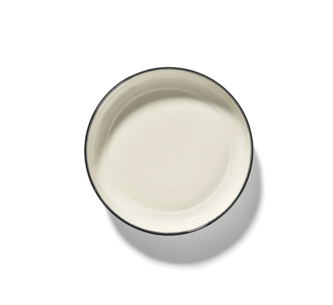 Dé Tableware High plate XL white/black variation D - SERAX