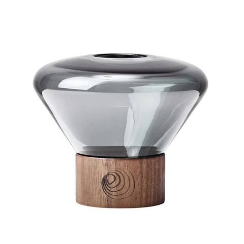 Muffins Candleholder Walnut - BROKIS