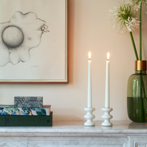 Loulou Candle Holder White - ELDVARM