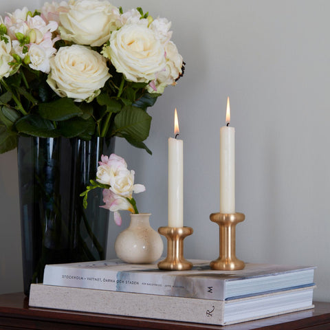 Lucie Candle Holder Brass - ELDVARM