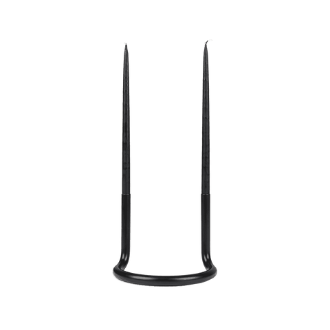 Gemini candle holder Polished Black - ARCHITECT MADE