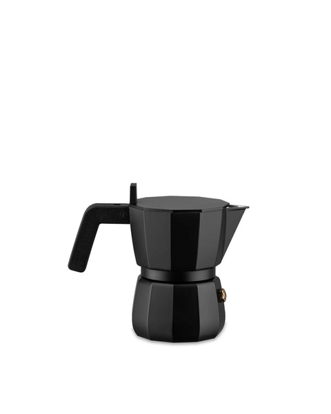 Moka Espresso Coffee maker cups 1 Black - ALESSI
