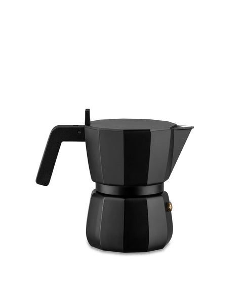 Moka Espresso Coffee maker cups 3 Black - ALESSI