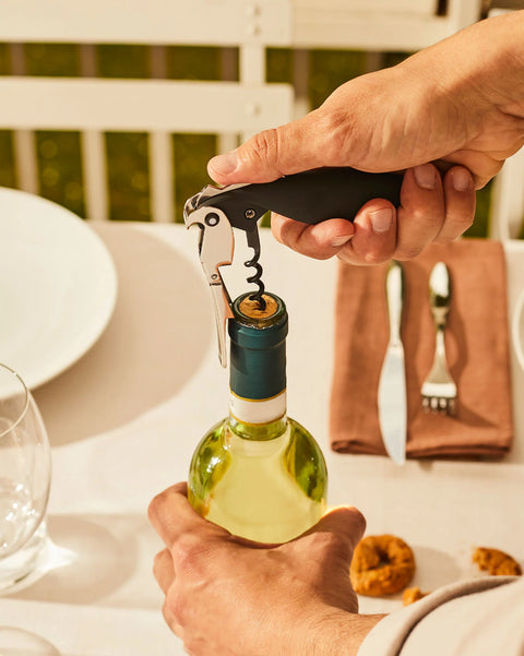 Parrot sommelier Corkscrew light blue - ALESSI