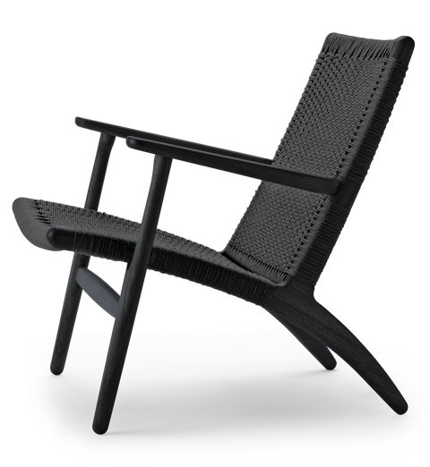 CH25 Lounge Chair Oak painted black - CARL HANSEN
