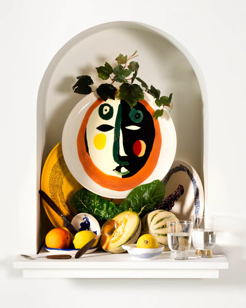 Feast Tableware Serving Plate whit face - SERAX