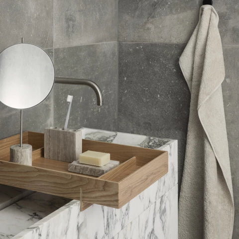 Abento Tray L Wood Black - BLOMUS