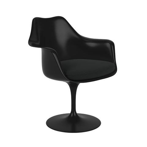 Tulip Arm Chair Black - KNOLL