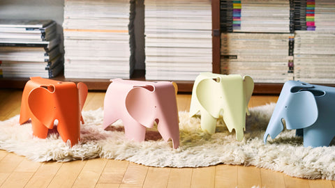 Eames Elephants Small pale rose - VITRA