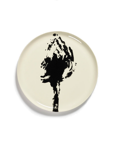 Feast Tableware Serving Plate off white/black artichoke - SERAX