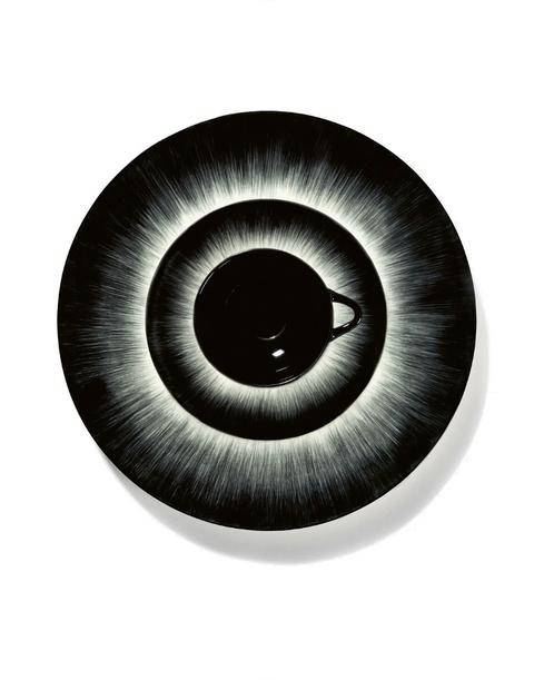Dé Tableware Dessert plate White/Black  - SERAX