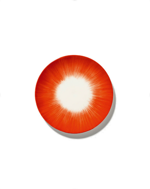 Dé Tableware Breakfast plate White/Red  - SERAX