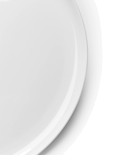 Base Dinnerware Dinner plate low white Base - SERAX