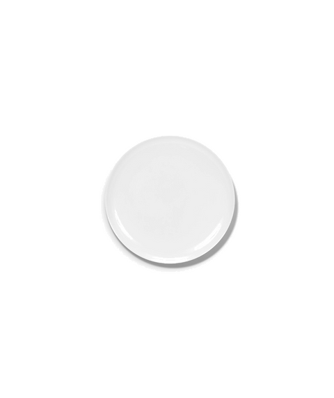 Base Dinnerware Dessert plate low white Base - SERAX