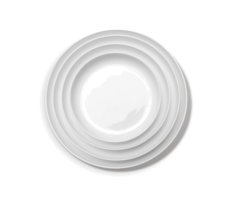 Base Dinnerware Breakfast plate high white Base - SERAX
