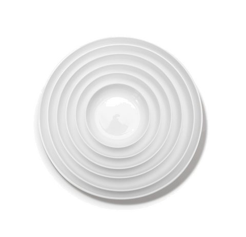 Base Dinnerware Bread plate high white Base - SERAX