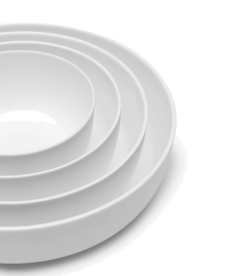 Base Dinnerware Bowl low S white Base - SERAX