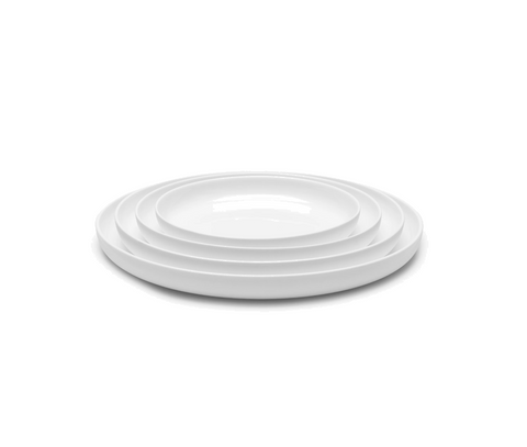 Base Dinnerware Serving plate high white Base - SERAX
