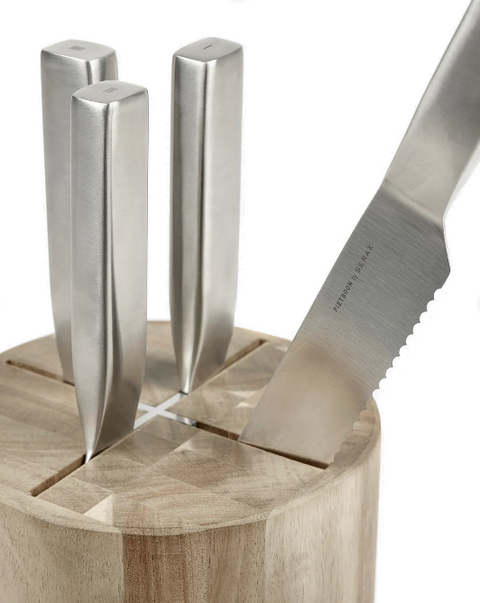 Knife set with wooden knife block Base - SERAX