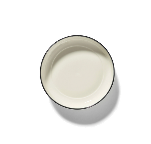 Dé Tableware Deep plate L white/black variation A - SERAX