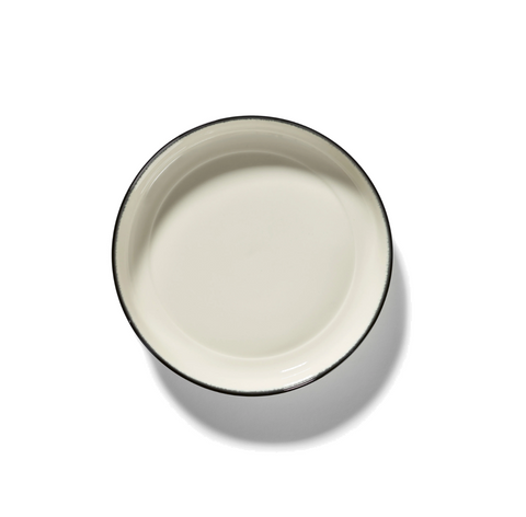 Dé Tableware Deep plate XL white/black variation A - SERAX