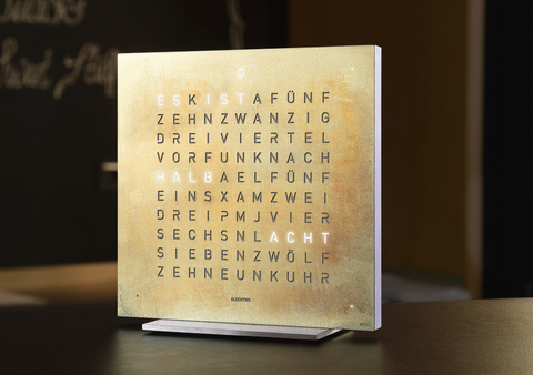 Qlocktwo Touch Silver & Gold - QLOCKTWO