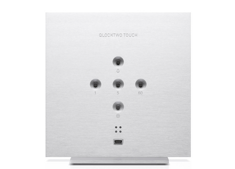 Qlocktwo Touch Silver & Gold - QLOCKTWO