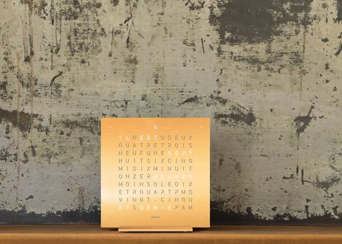 Qlocktwo Touch Golden Legend - QLOCKTWO