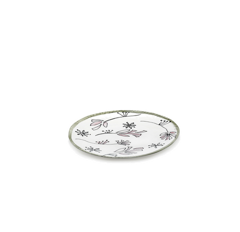Marni Dinner plate Fiore rosa Midnight Flowers - SERAX