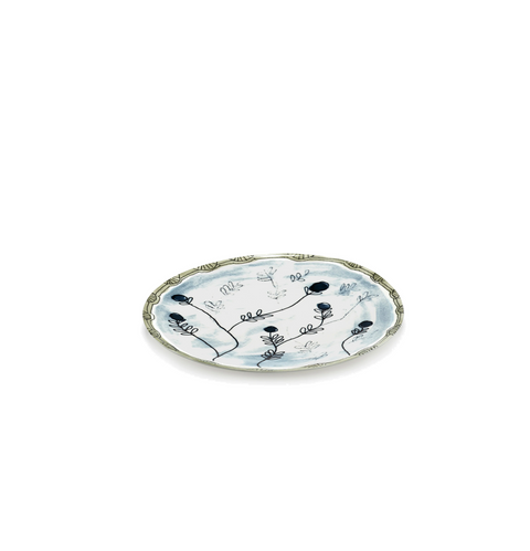 Marni Dinner plate Mirtillo tea Midnight Flowers - SERAX