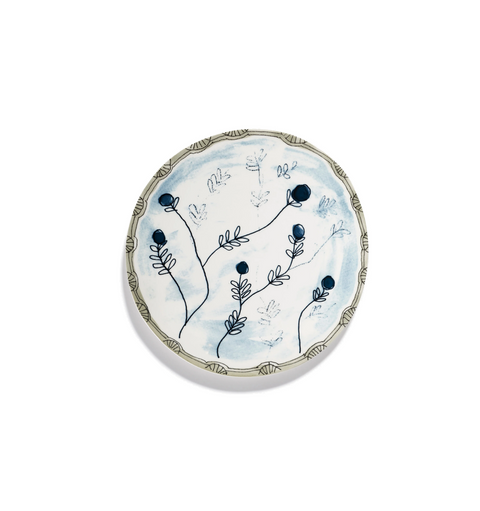 Marni Dinner plate Mirtillo tea Midnight Flowers - SERAX