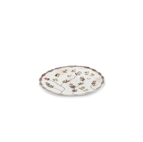 Marni Dinner plate Mirtillo nude Midnight Flowers - SERAX